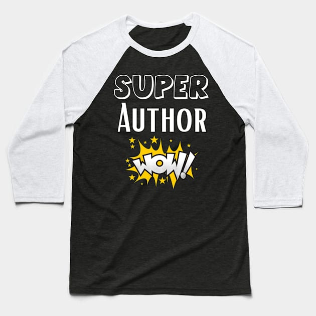 Author Baseball T-Shirt by Mdath